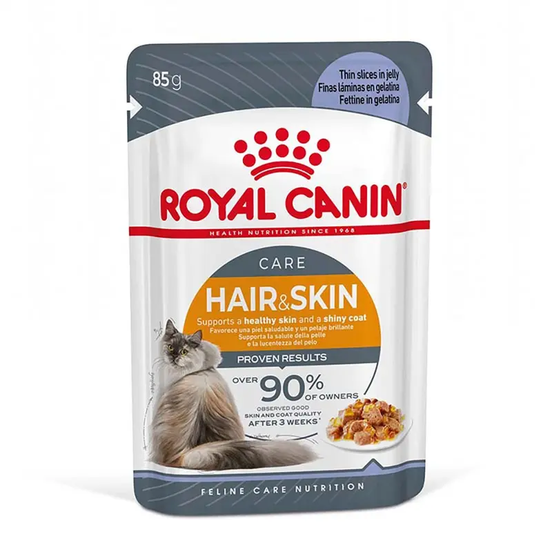 Royal Canin Hair & Skin Care In Jelly - 12 X 85G