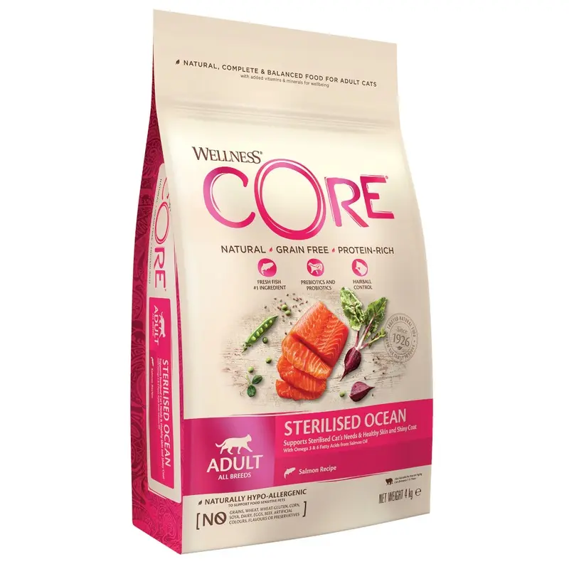 Wellness Core Adult Sterilised Ocean Dry Cat Food - 4Kg
