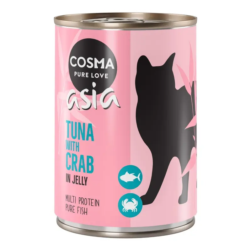 Cosma Asia In Jelly 6 X 400G - Tuna With Crab Meat