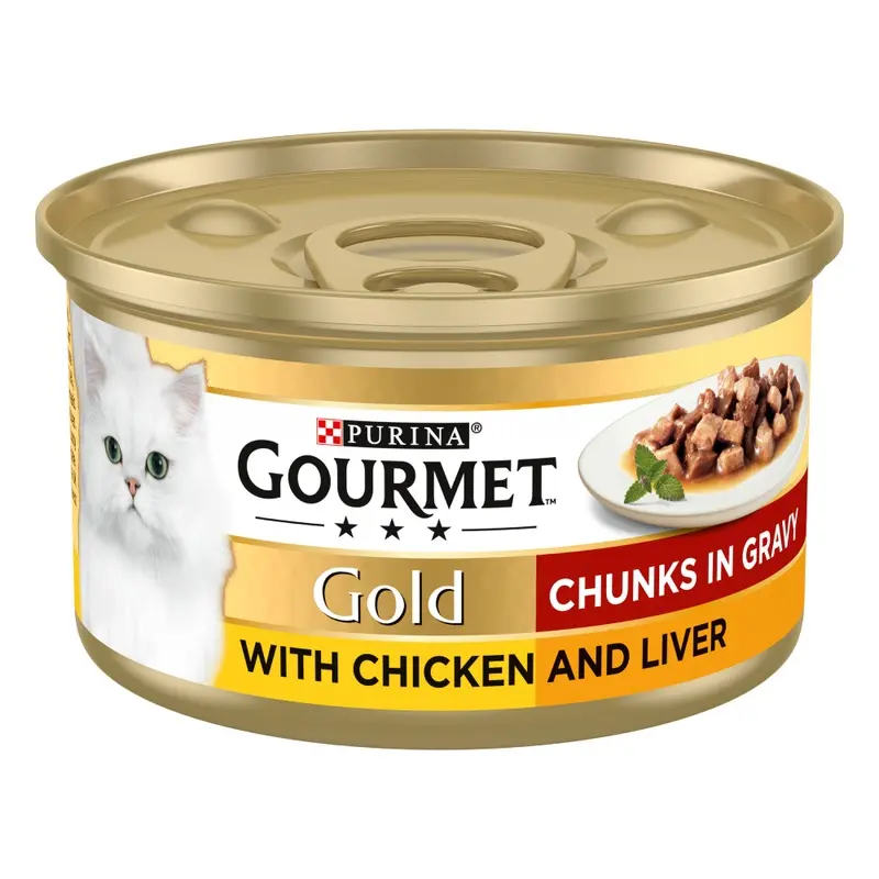 Gourmet Gold Chunks In Gravy - Chicken & Liver (12 X 85G)