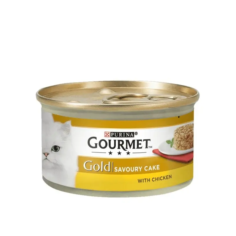 Gourmet Gold Savoury Cake With Chicken Cat Food Mini Tin - : 85G