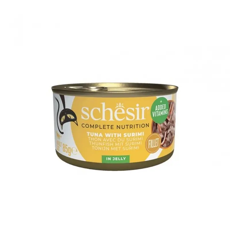 Schesir Complete Nutrition Tuna With Surimi In Jelly Cat Can | : 12X85g Size 2