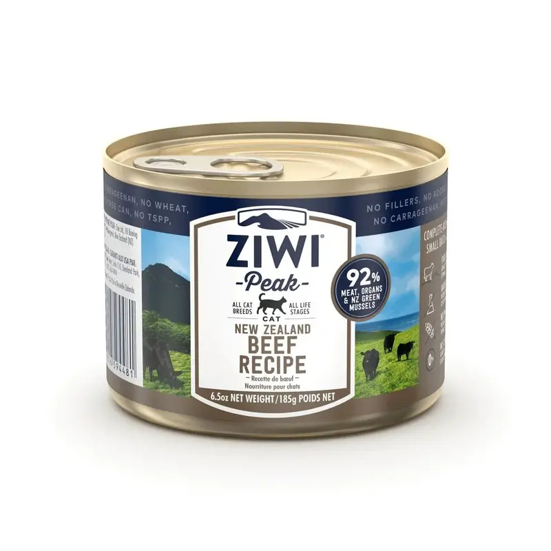 Ziwi Peak Green Cat Wet Beef Tin | : 12*185G Size 3