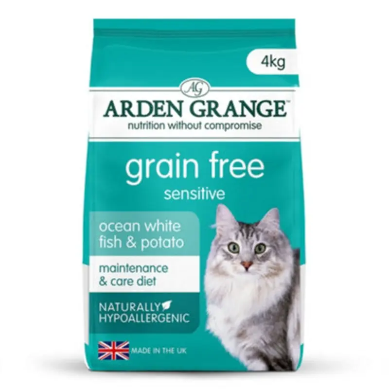 Arden Grange Grain Free Cat Sensitive Fresh Fish & Potato 4Kg