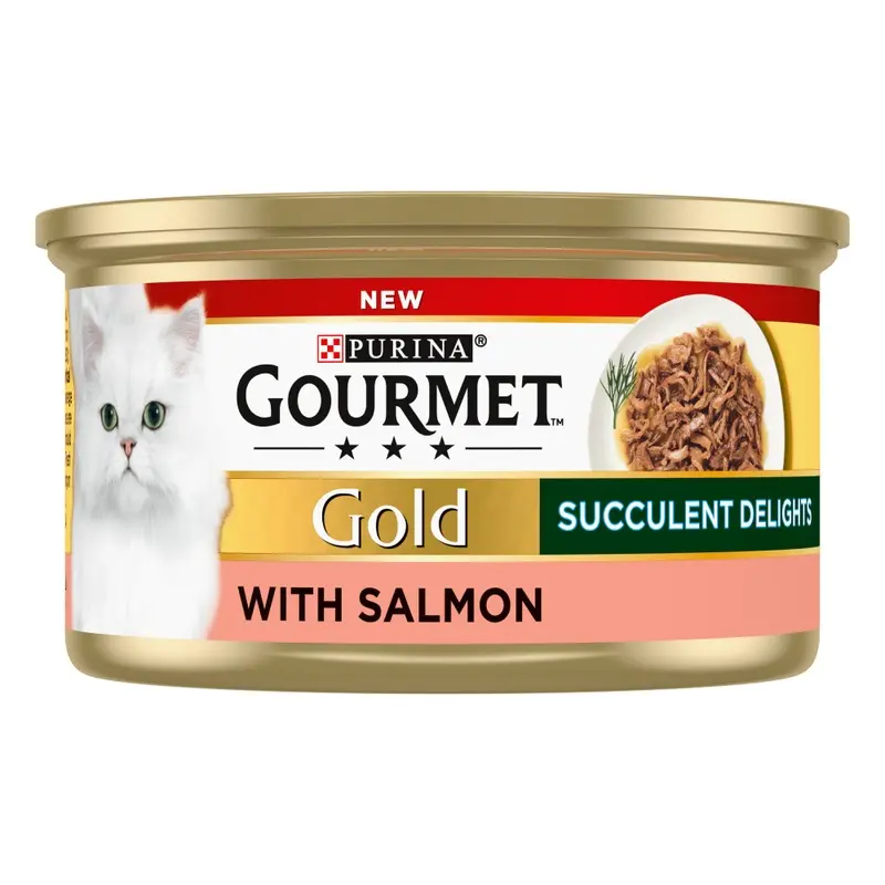 Gourmet Gold Succulent Delights - Salmon (12 X 85G)