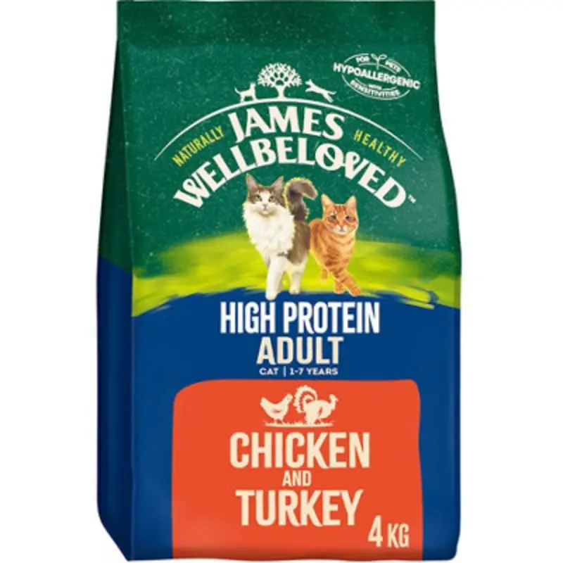 James Wellbeloved Cat Adult High Protein Chicken & Turkey 4Kg