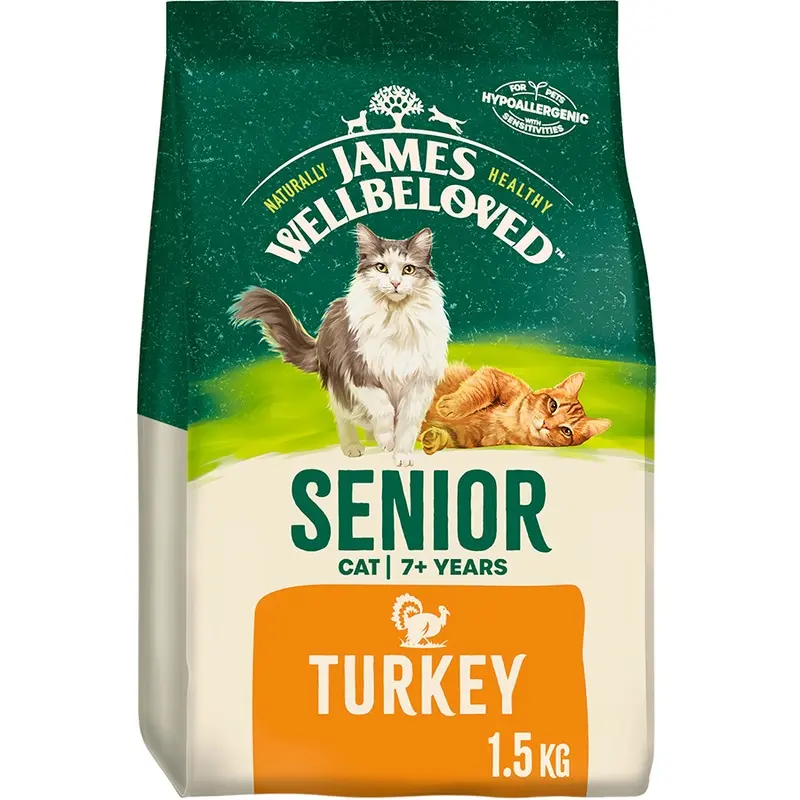 James Wellbeloved Dry Senior Cat Food Turkey 1.5Kg