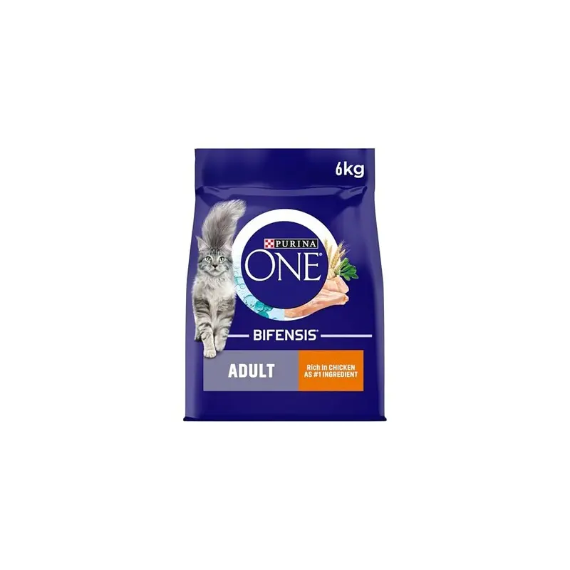 New Purina One Adult Dry Cat Food Rich In Chicken, Packaging May Vary 6Kg