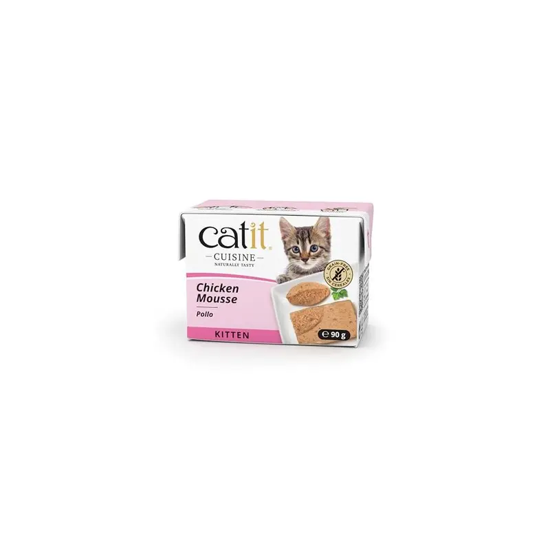 New Catit Cuisine Chicken Mousse Kitten Complete Wet Cat Food, 90G