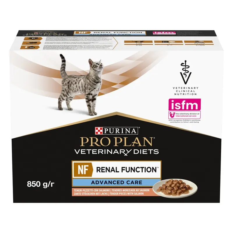 Purina Pro Plan Veterinary Diets Feline Nf Renal Function - Salmon - 10 X 85G