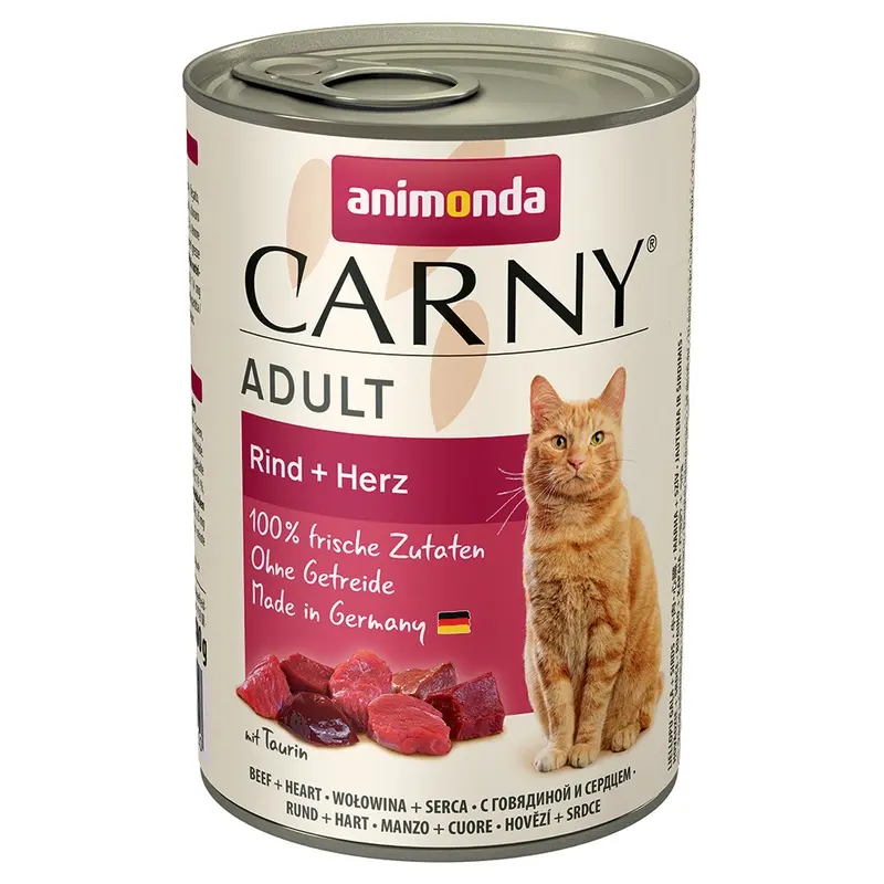 Animonda Carny Adult 6 X 400G - Beef & Heart