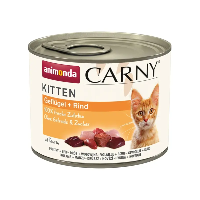 Animonda Carny Kitten 12 X 200G - Poultry & Beef