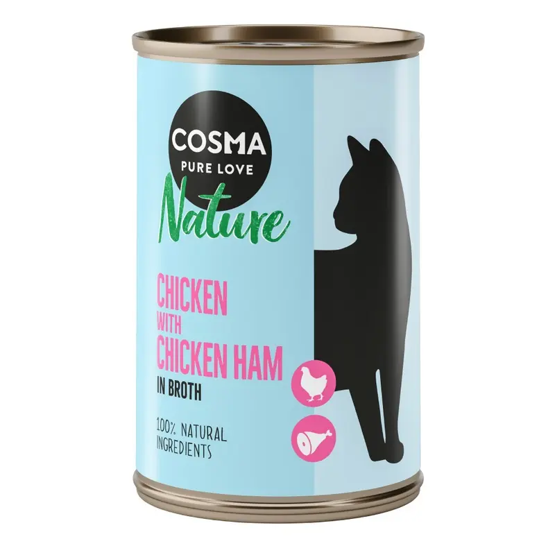Cosma Nature 6 X 140G - Chicken With Chicken Ham