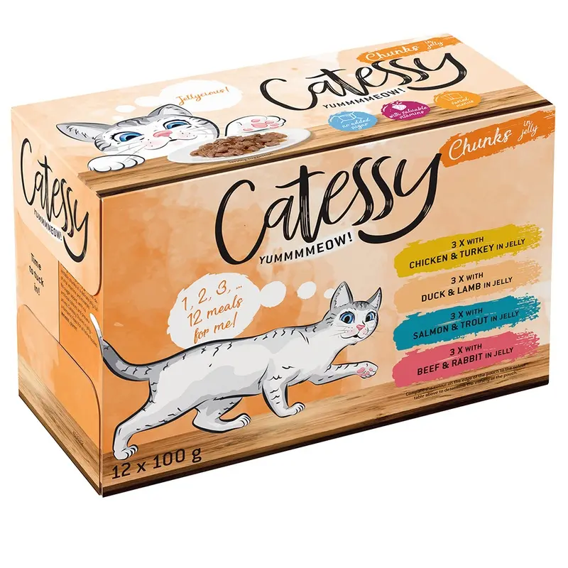 Catessy Chunks In Jelly - 12 X 100G