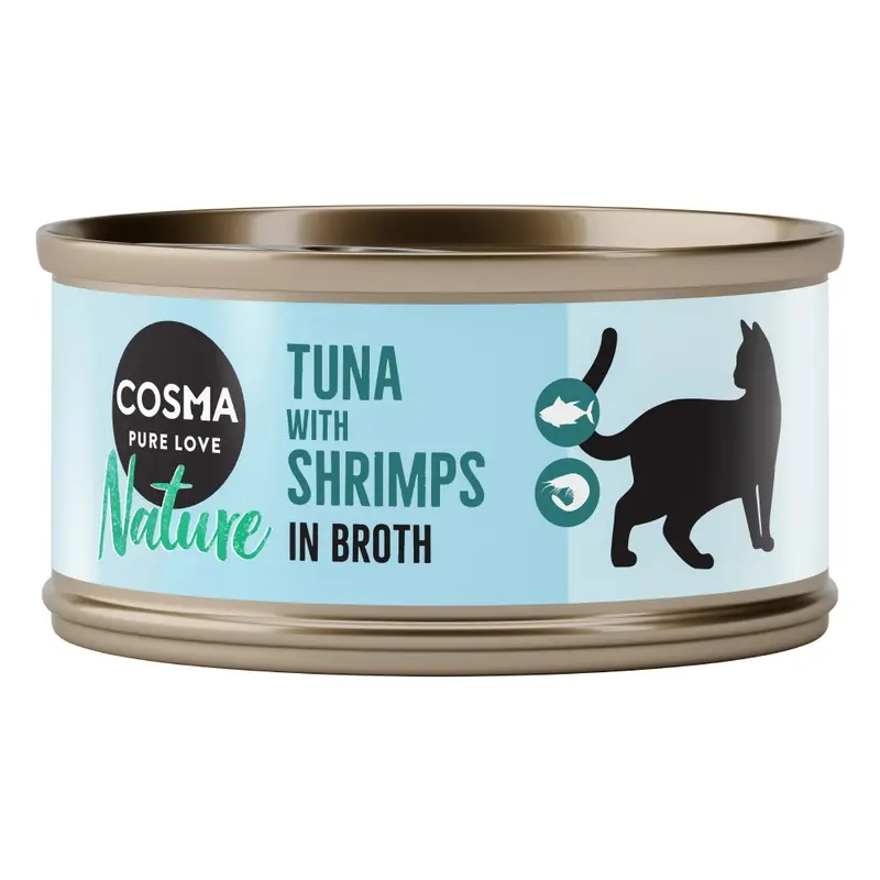 Cosma Nature 6 X 70G - Tuna With Shrimps