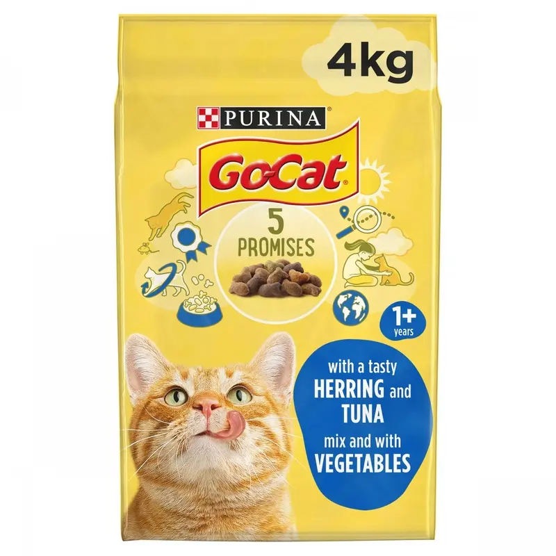 Go-Cat Herring And Tuna Dry Cat Food - 4Kg