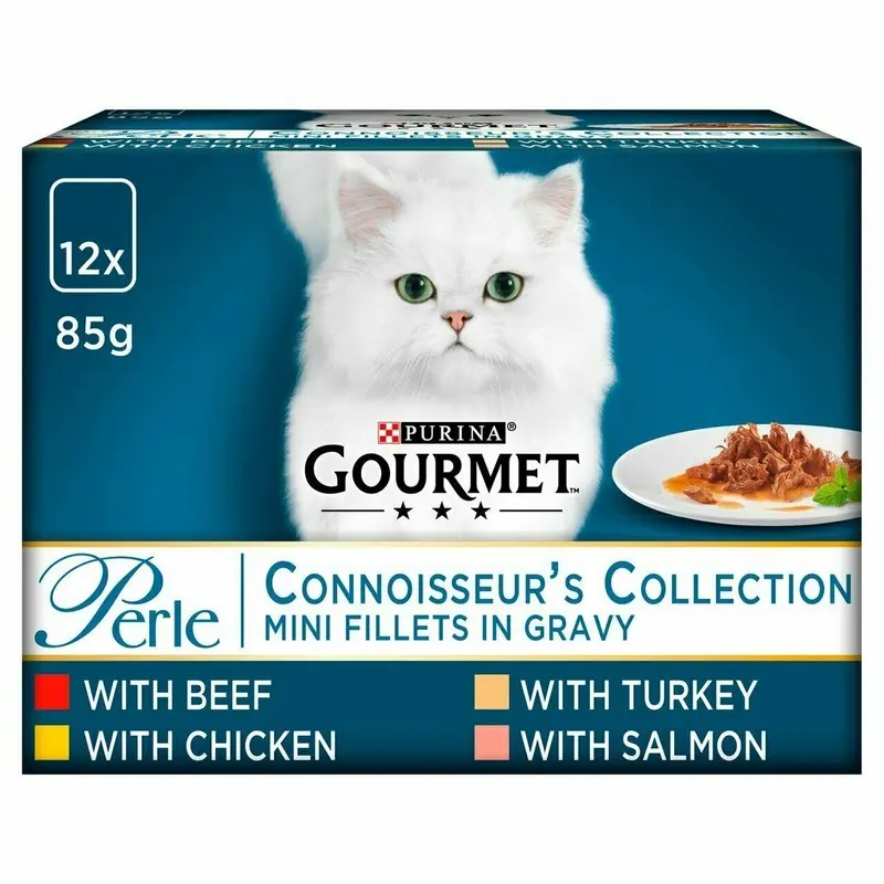 Gourmet 12x85g Perle Connoisseur Collection Mix Flavour Cat Food