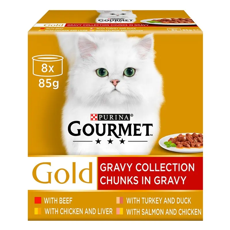 Gourmet Gold Wet Cat Food In Gravy Mixed Multipack 8X85G