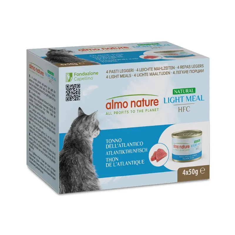 Almo Nature Hfc Natural Light Meal 4 X 50G - Atlantic Tuna