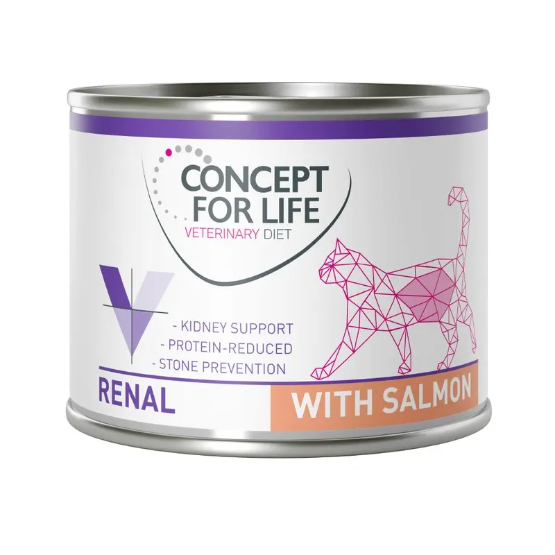 Concept For Life Vet Concept For Life Veterinary Diet Renal With Salmon - 6 X 200G