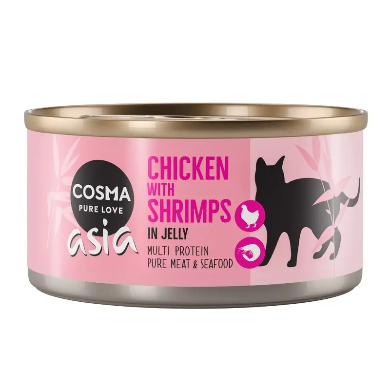 Cosma Asia In Jelly 6 X 170G - Chicken With Shrimps