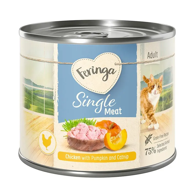 Feringa Single Meat Menu 6 X 200G - Chicken With Pumpkin & Catnip