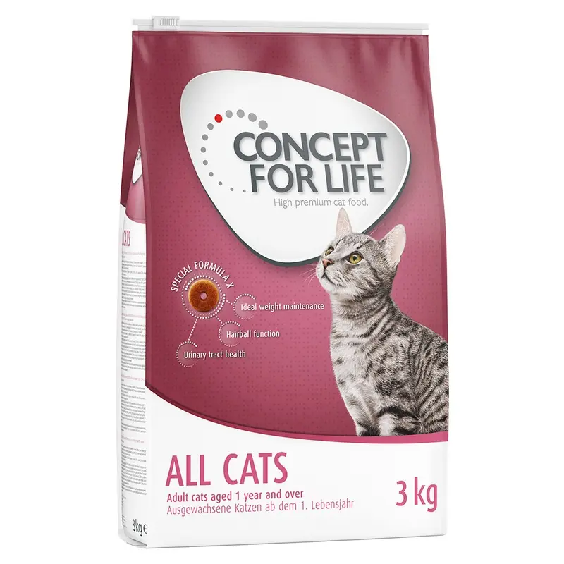 Concept For Life 3Kg Dry Cat Food - Special Price! * - All Cats (3Kg)