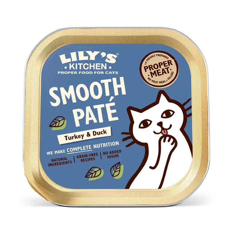 Lilys Kitchen Turkey And Duck Pate Wet Adult Cat Food 85G