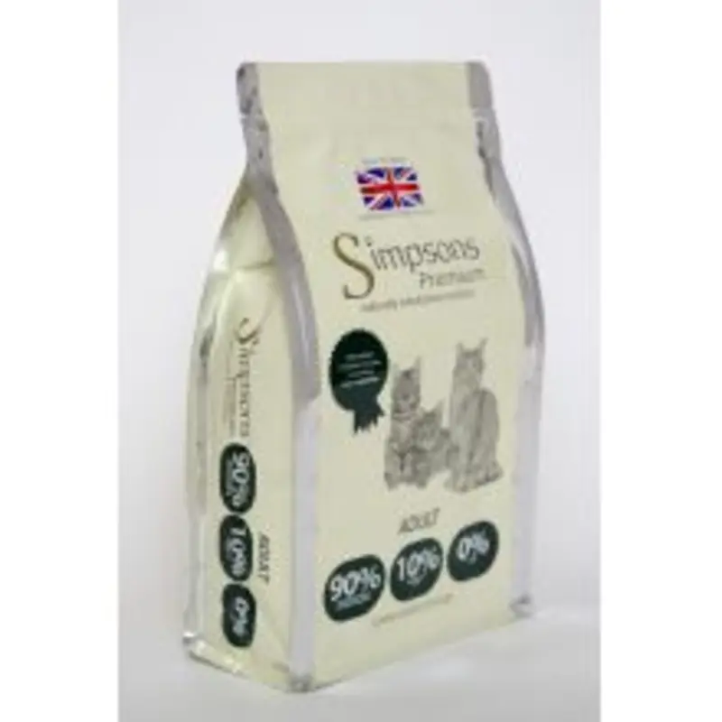 Simpsons Premium 90/10 Meat And Fish Cat Food - Dry - Grain 1.5Kg