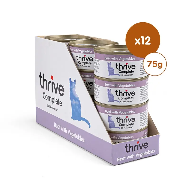 Thrive Beef With Vegetables Complete Wet Cat Food Size 12
