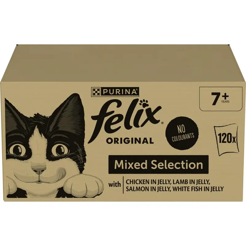 Felix Original Senior 7+ Mixed Selection In Jelly Wet Cat Food 120X85g