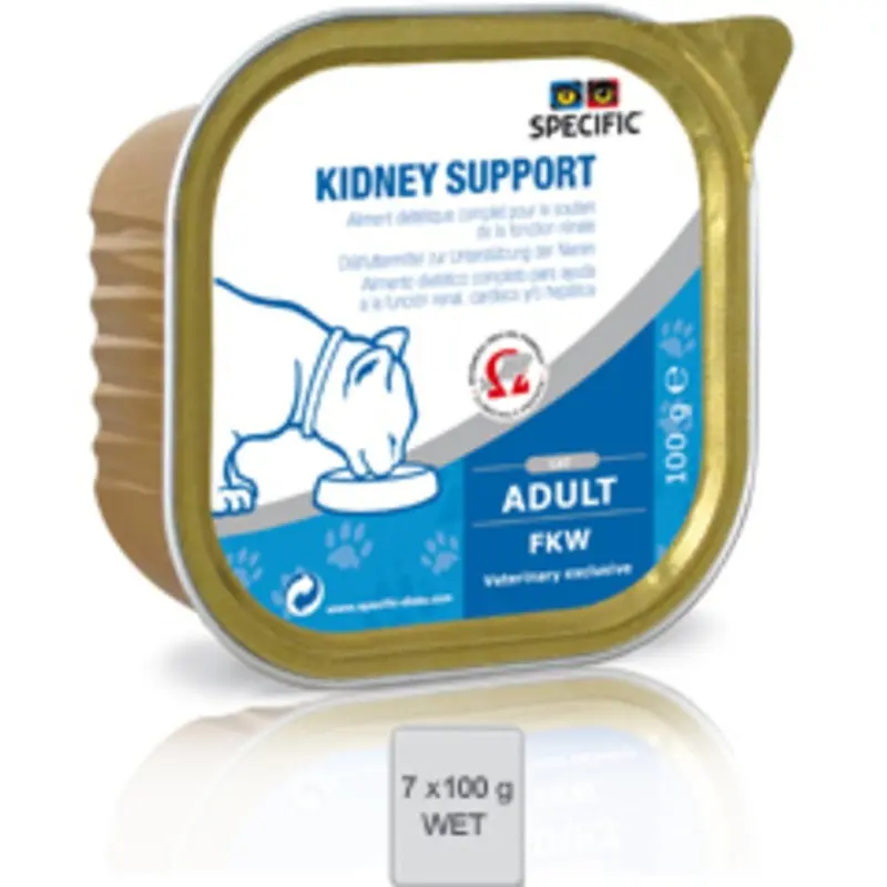 New Dechra Feline Specific Fkw Kidney Support Wet Cat Food 7X100g