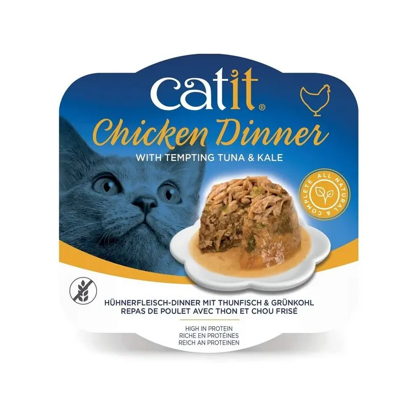 Catit Chicken Dinner Best Cat Food (Tuna & Kale, 80 G)