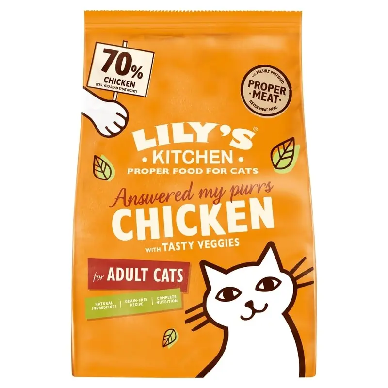 Lilys Kitchen Chicken with Tasty Veggies For Adult Cats, 800g