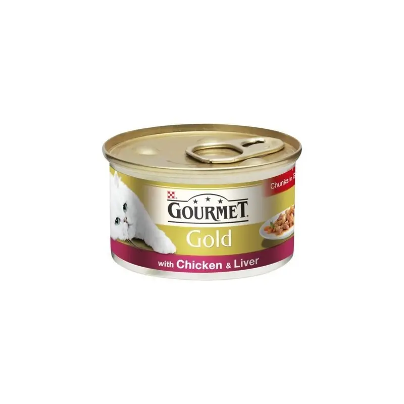 Purina Gold Gourmet Chicken & Liver (12 X 85G) Size 12