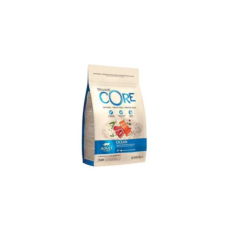 Wellness Core Grain/Salmon Dry Cat Food -Free, Ocean & Tuna, 300 G