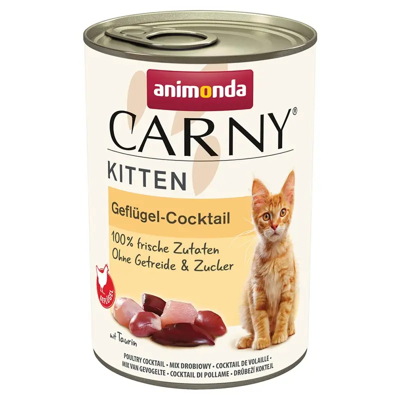 Animonda Carny Kitten 12 X 400G - Poultry Cocktail