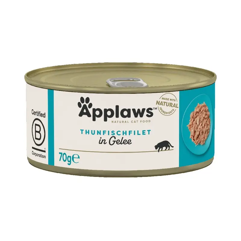 Applaws Adult Cat Cans In Jelly 70G - Tuna Fillet (6 X 70G)