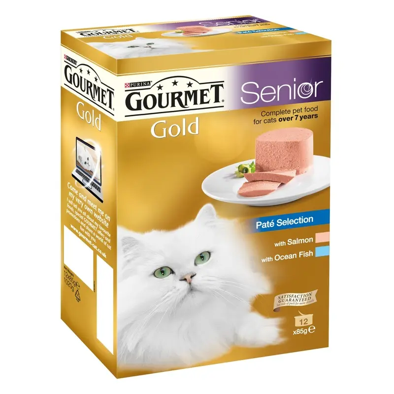 Gourmet Cat Food; Premium Cat Food Pet-165911 Gold Pate Favourite Senior (85G) 85G