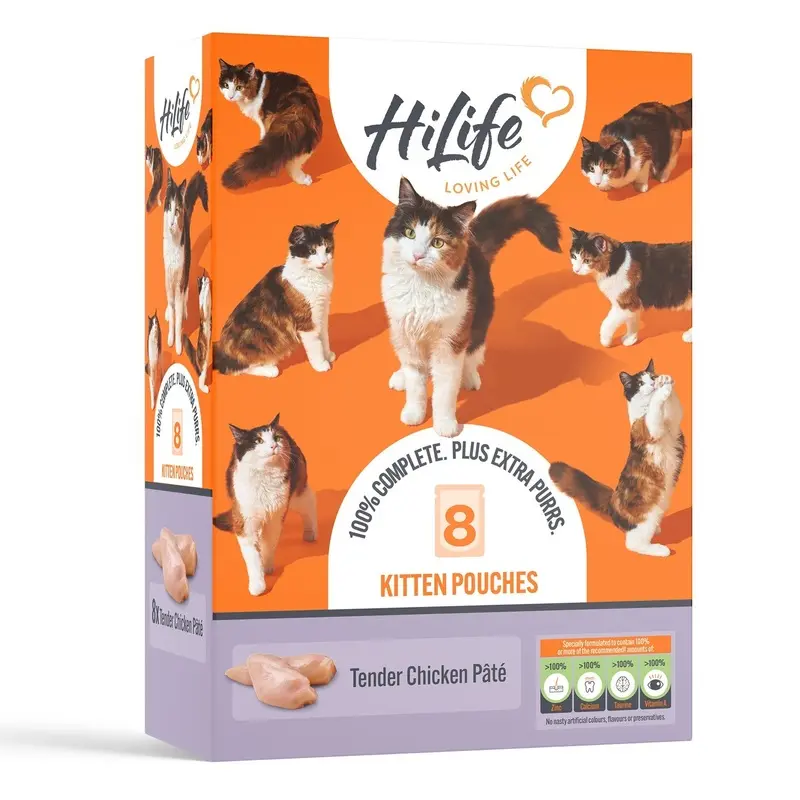 Hi Life Hilife Tender Chicken Wet Kitten Food - X 70G Grain Size 8