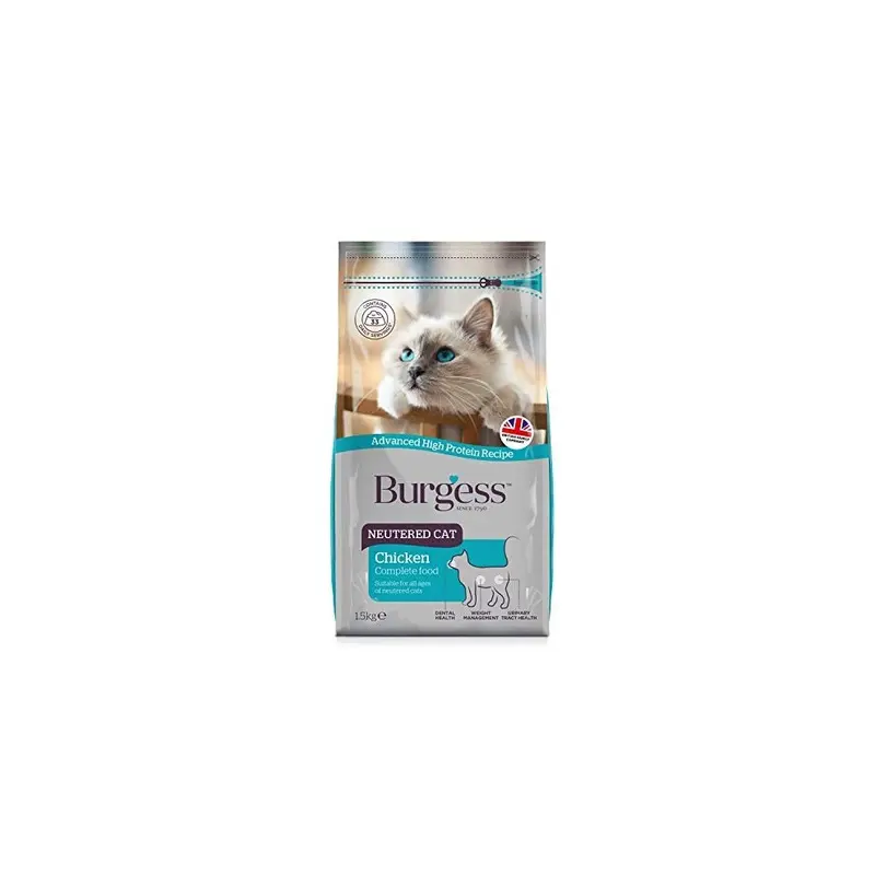 New Burgess Supacat Neutered Cat 1.5Kg