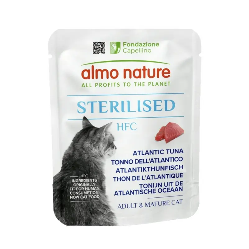 Almo Nature Hfc 6 X 50G Sterilised Wet Cat Food - 5 + 1 Free! * - Atlantic Tuna (6 X 50G)