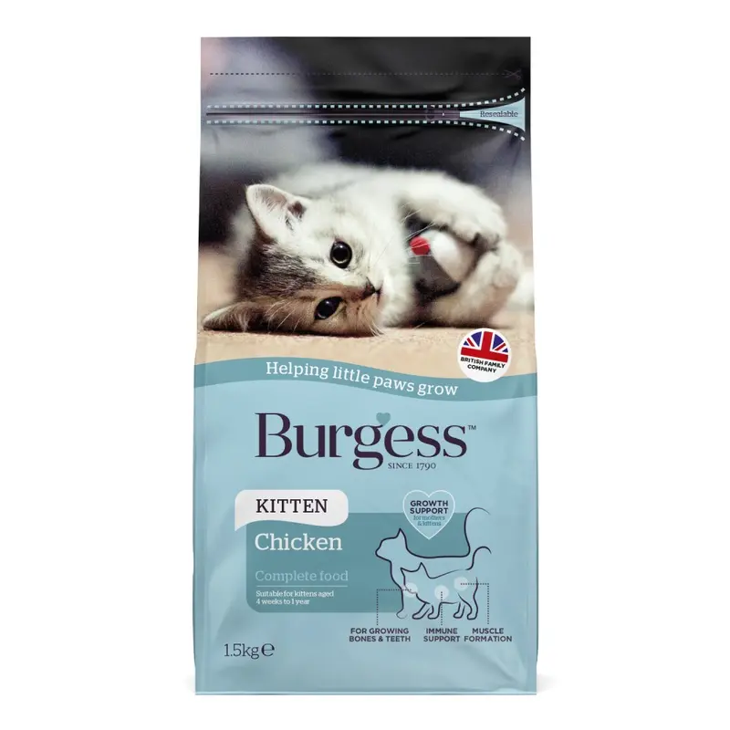 Burgess Kitten With Chicken - 1.5Kg