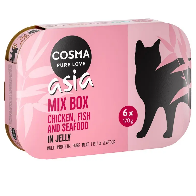 Cosma Asia In Jelly Mixed Trial Packs - 6 X 170G Mixed Pack (4 Varieties)