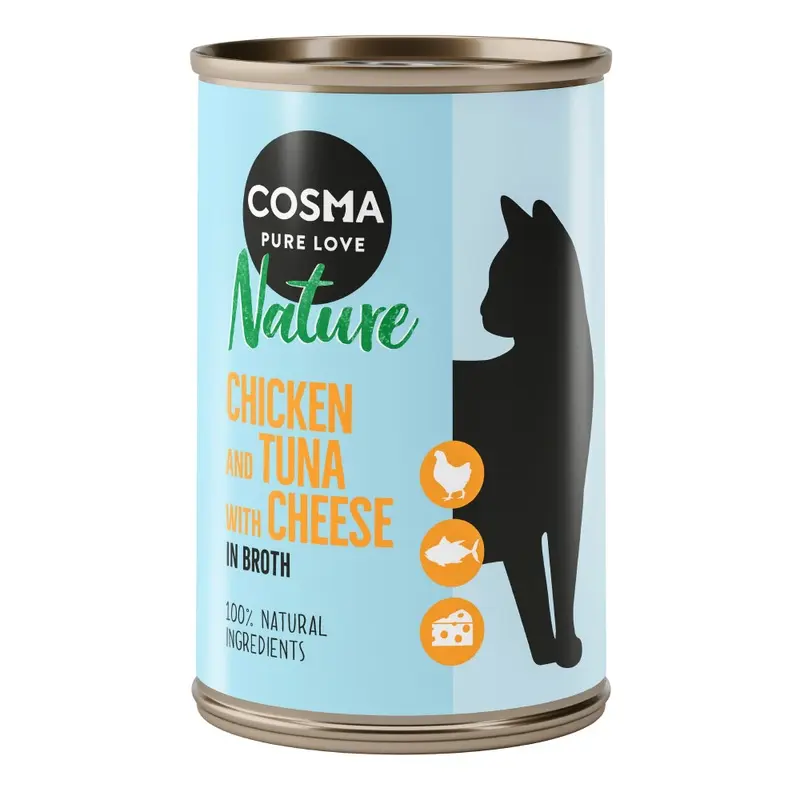 Cosma Nature 6 X 140G - Chicken & Tuna With Cheese