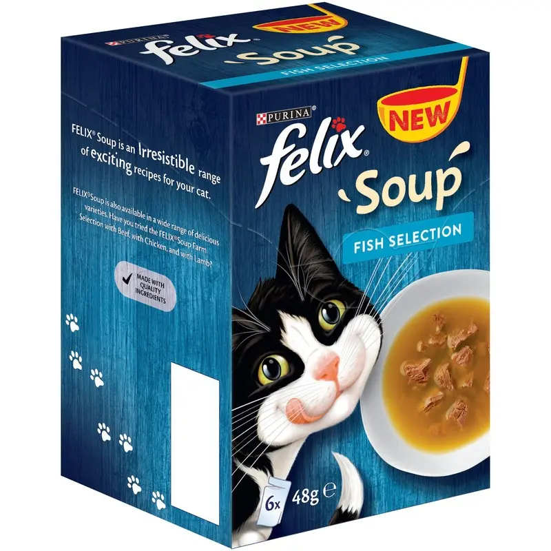 Felix Soup 6 X 48G - Fish Selection