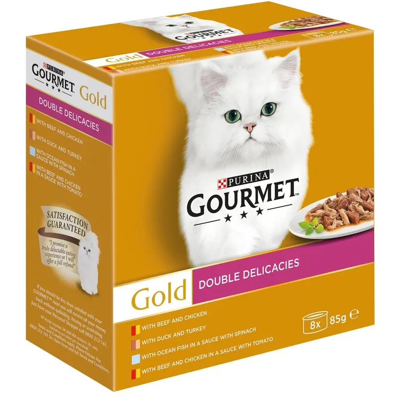 Gourmet Gold Double Delicacies 8 X 85G - Multipack