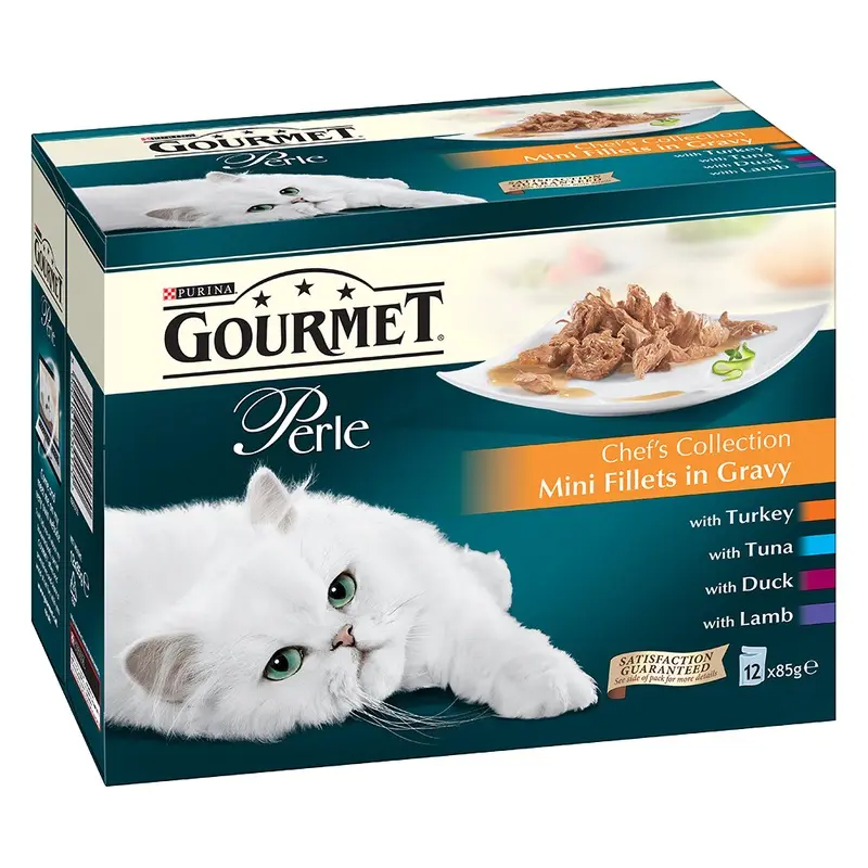 Gourmet Perle Pouches Mixed Pack - Chefs Collection In Gravy (12 X 85G)