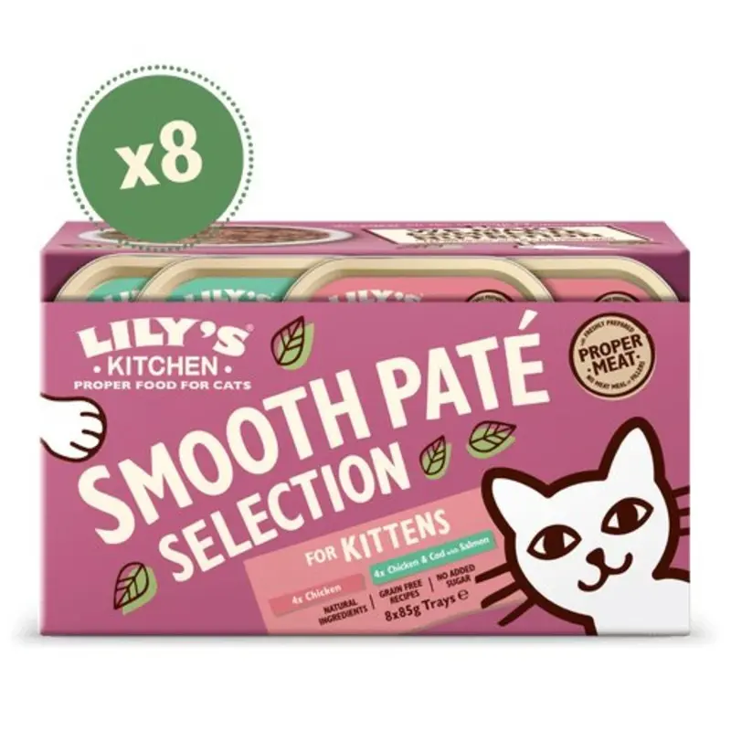 Lilys Kitchen Grain Cat Pat For Kittens Mpk 8X85g Size 2