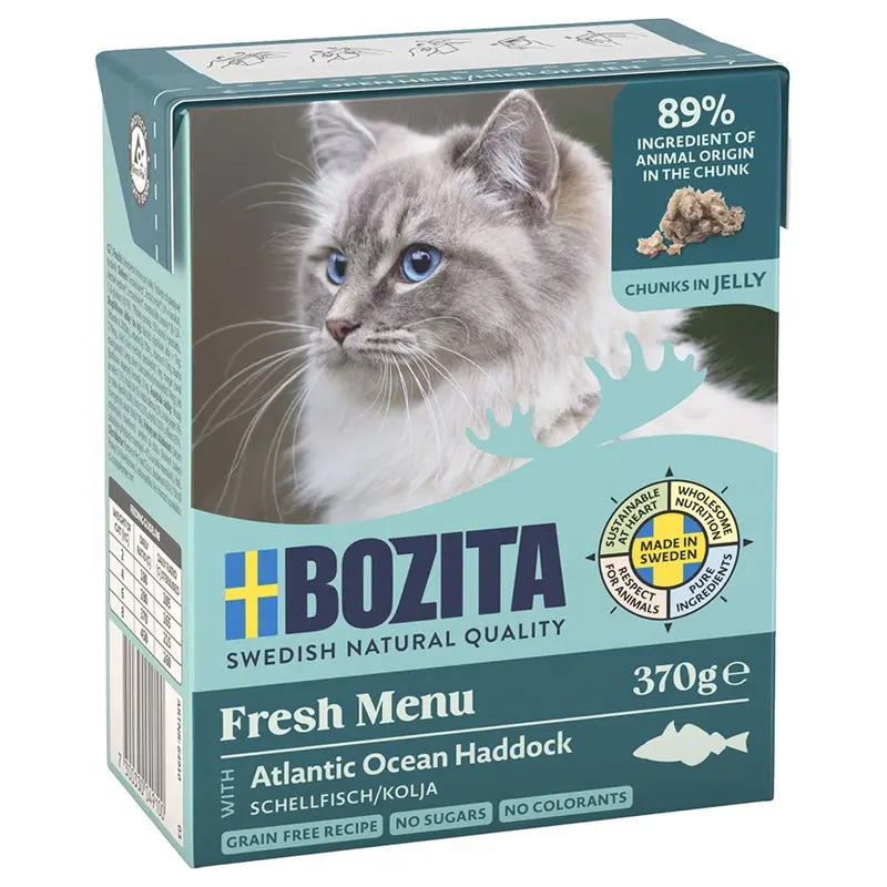 Bozita Tetra Chunks In Jelly 6 X 370G - Haddock